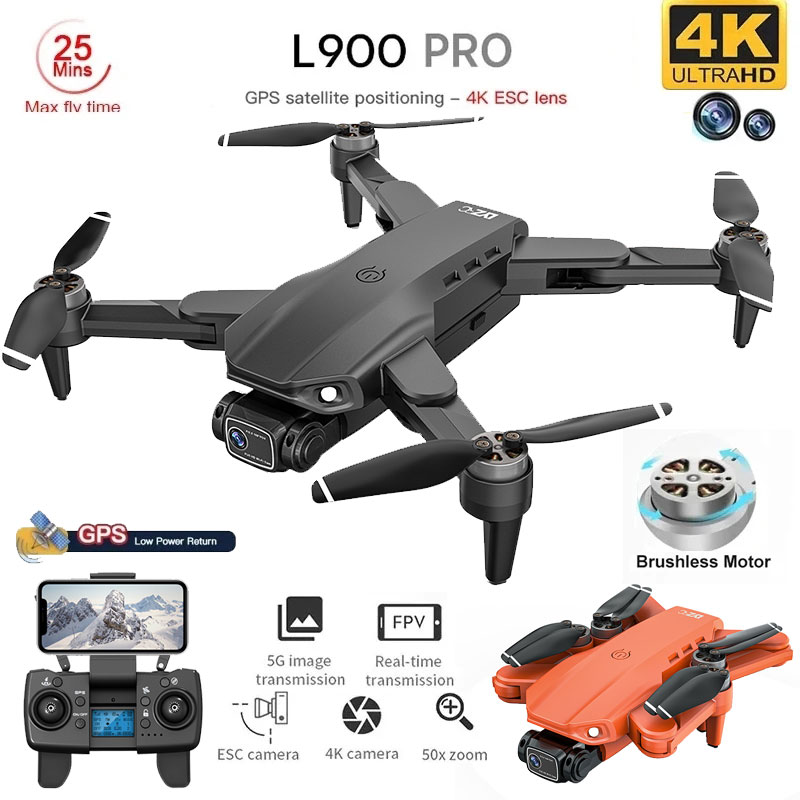 L900 Pro GPS Drone 4K Professi - Rc Helicopter Case recension och pris