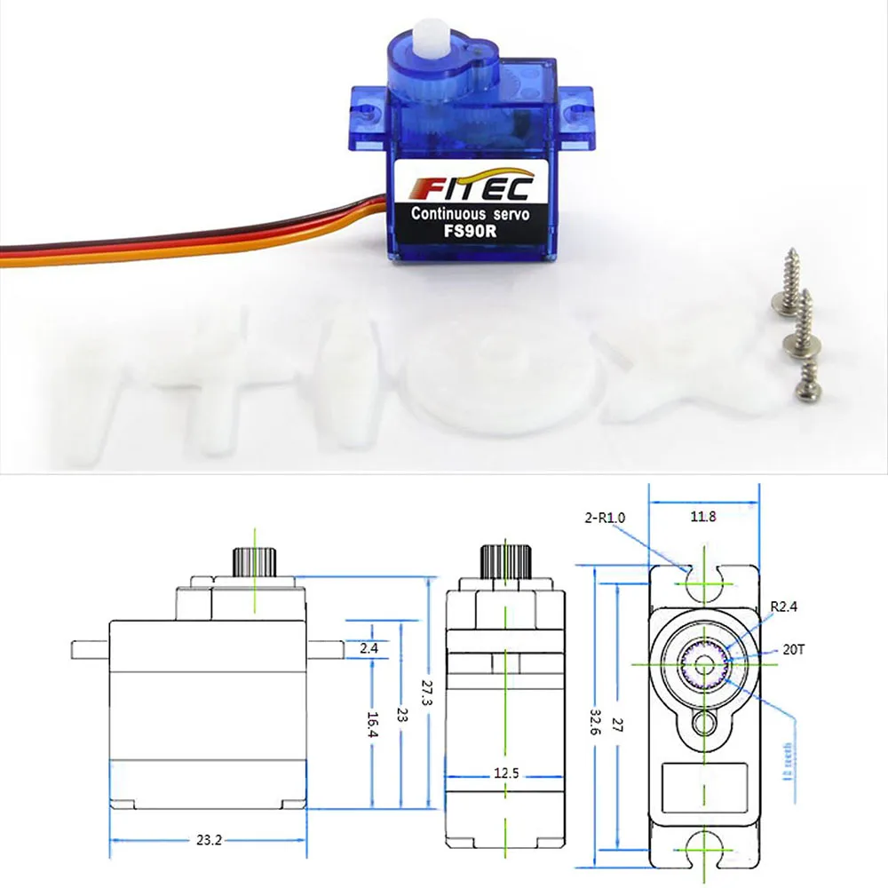 Feetech Mini FS90R Micro Servo - Rc Helicopter Mini recension och pris