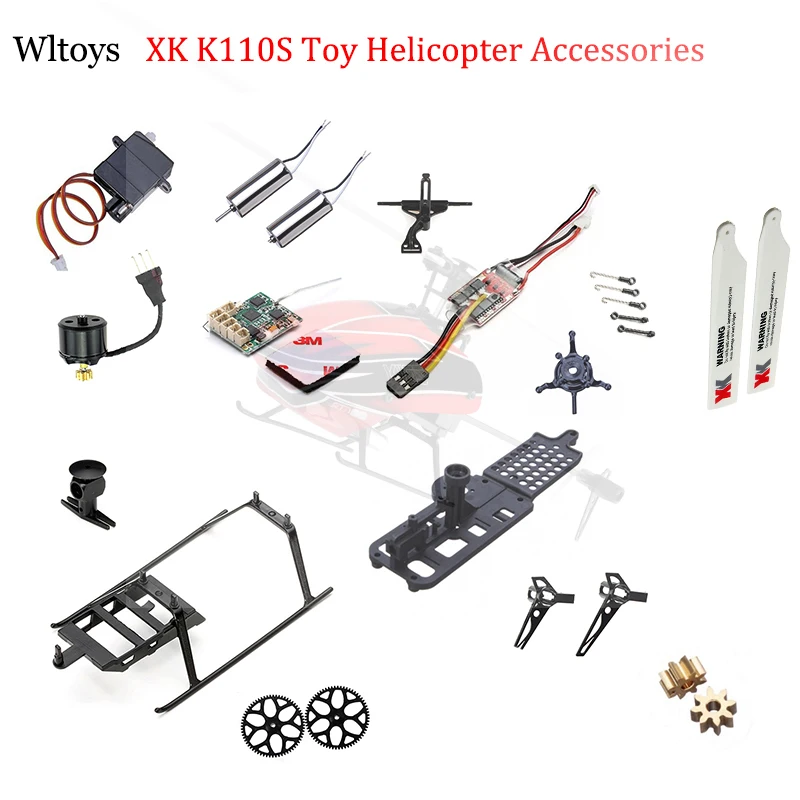 Original Wltoys XK K110S RC He - Rc Helicopter Gyro recension och pris