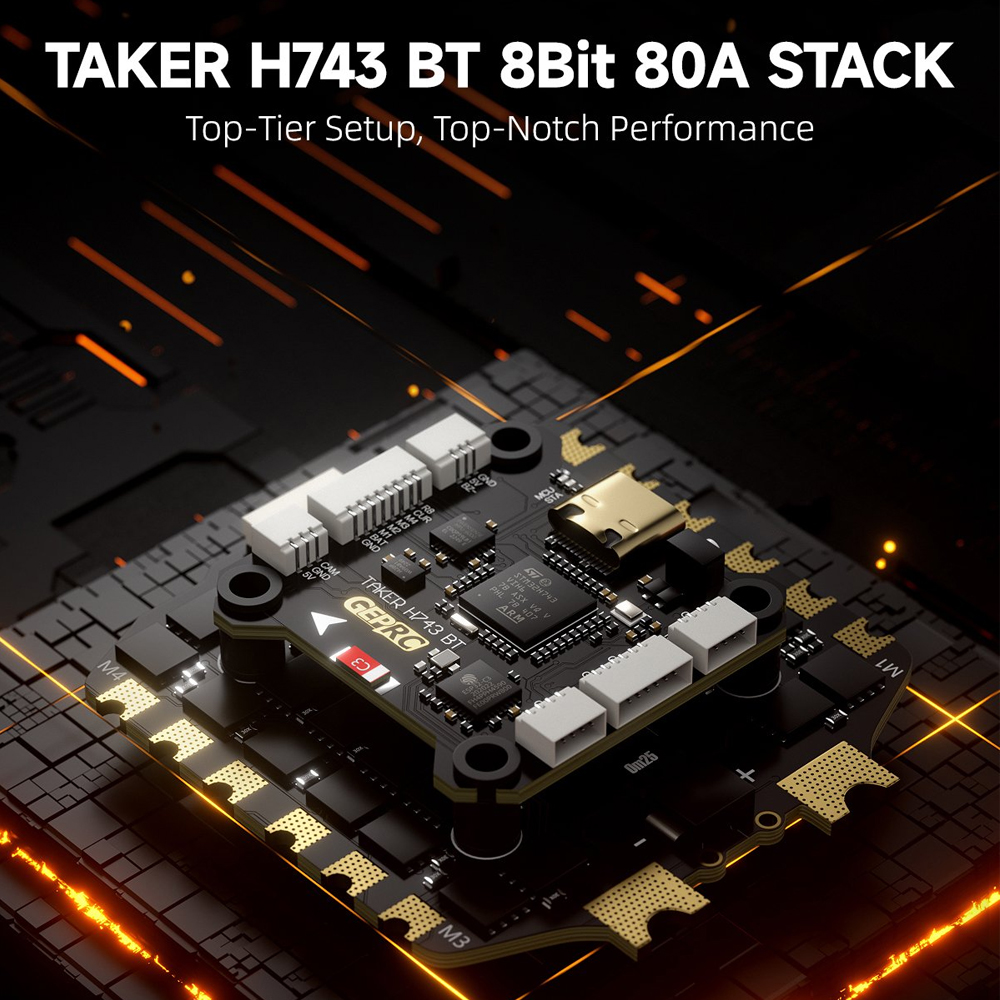 GEPRC TAKER H743 BT 8Bit 80A S - Rc Helicopter Case recension och pris