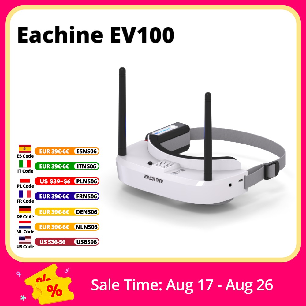 Eachine EV100 720*540 5.8G 72C - Rc Helicopter Case recension och pris