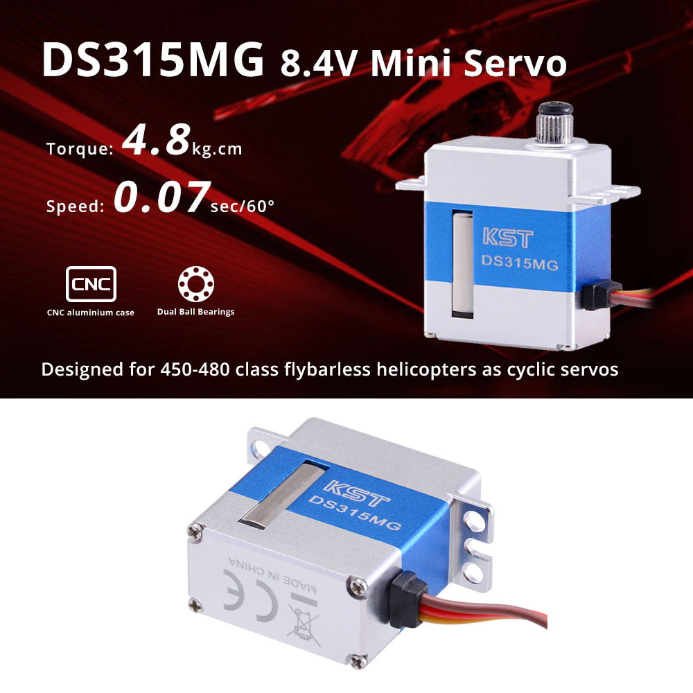 KST DS215MG/ DS315MG /DS525MG  - Rc Helicopter Servo recension och pris