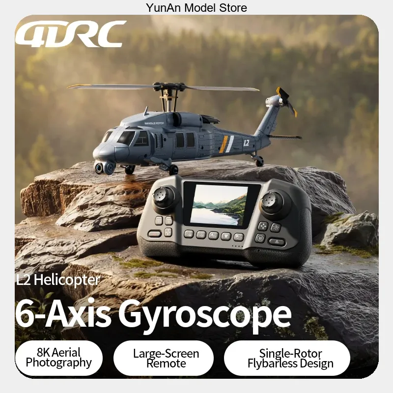 4DRC L2 8K UHD FPV RC Helicopt - Rc Helicopter Single Rotor recension och pris