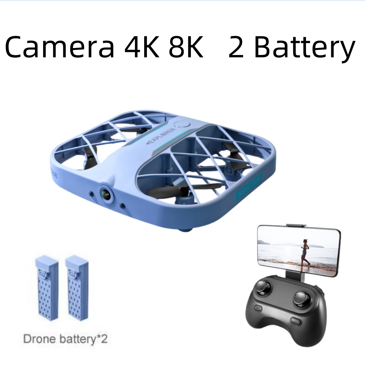 JJRC H107 FPV RC Drone with 2  - Rc Helicopter Case recension och pris